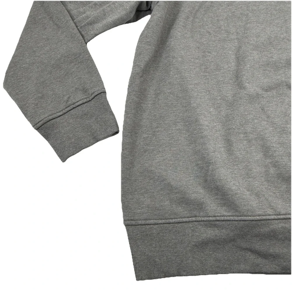 The North Face Mens 1/4 Snap Button Fleece Pullover Heather Gray Size XXL